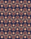 Vector modern seamless colorful geometry pattern overlapping circles Royalty Free Stock Photo