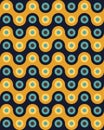 Vector modern seamless colorful geometry pattern overlapping circles Royalty Free Stock Photo