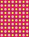 Vector modern seamless colorful geometry pattern overlapping circles Royalty Free Stock Photo