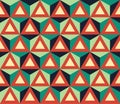 Vector modern seamless colorful geometry pattern, polygon Royalty Free Stock Photo