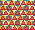 Vector modern seamless colorful geometry pattern, polygon Royalty Free Stock Photo