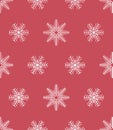 Vector modern seamless colorful geometry pattern snowflakes, color abstract Royalty Free Stock Photo