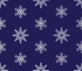 Vector modern seamless colorful geometry pattern snowflakes, color abstract Royalty Free Stock Photo