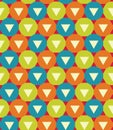 Vector modern seamless colorful geometry pattern triangle polygon Royalty Free Stock Photo