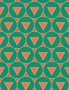 Vector modern seamless colorful geometry pattern triangle polygon, color green pink abstract Royalty Free Stock Photo