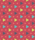 Vector modern seamless colorful geometry pattern triangle polygon, color red blue green abstract Royalty Free Stock Photo