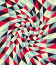 Vector Modern Seamless Colorful Geometry Pattern Twirl, Color Abstract