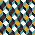 Vector modern seamless colorful geometry square pattern, color abstract