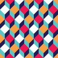 Vector modern seamless colorful geometry square pattern, color abstract Royalty Free Stock Photo