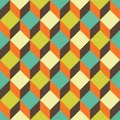 Vector modern seamless colorful geometry square pattern, color abstract Royalty Free Stock Photo