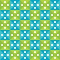 Vector modern seamless colorful geometry triangles dots pattern, color blue green abstract Royalty Free Stock Photo