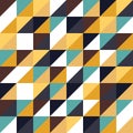 Vector modern seamless colorful geometry triangles pattern, color abstract Royalty Free Stock Photo