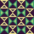 Vector modern seamless colorful geometry triangles pattern, color abstract Royalty Free Stock Photo