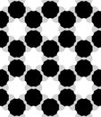 Vector modern seamless geometry pattern atom, black and white abstract