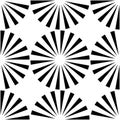 Vector modern seamless geometry pattern, black and white abstract