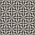 Vector modern seamless geometry pattern, black and white abstract