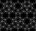 Vector modern seamless geometry pattern, black and white abstract geometric background Royalty Free Stock Photo