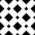 Black and white seamless geometrical pattern