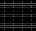 Vector modern seamless geometry pattern brick wall, black and white abstract Royalty Free Stock Photo