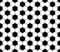 Vector modern seamless geometry pattern football, black and white Royalty Free Stock Photo