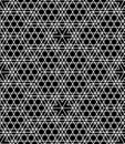 Vector modern seamless geometry pattern grid, black and white abstract Royalty Free Stock Photo