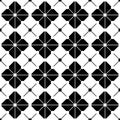 Vector modern seamless geometry pattern grid, black and white abstract Royalty Free Stock Photo