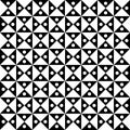 Vector modern seamless geometry pattern hourglass, black and white abstract