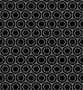 Vector modern seamless geometry pattern nuts, black and white abstract