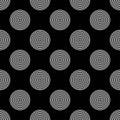 Vector modern seamless geometry pattern polka, black and white abstract Royalty Free Stock Photo