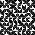 Vector modern seamless geometry pattern random triangle, black and white abstract Royalty Free Stock Photo