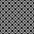 Vector modern seamless geometry pattern random triangle, black and white abstract. Royalty Free Stock Photo