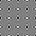 Vector modern seamless geometry pattern spiral, black and white abstract Royalty Free Stock Photo