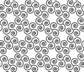 Vector modern seamless geometry pattern spiral , black and white abstract Royalty Free Stock Photo