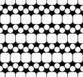 Vector modern seamless geometry pattern squares, black and white abstract Royalty Free Stock Photo