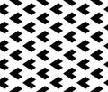 Vector modern seamless geometry pattern triangle, black and white abstract Royalty Free Stock Photo