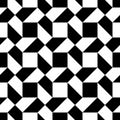 Vector modern seamless geometry pattern trippy, black and white abstract Royalty Free Stock Photo