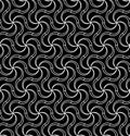 Vector modern seamless geometry pattern twirl, black and white abstract Royalty Free Stock Photo