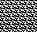 Vector modern seamless geometry pattern weird, black and white abstract Royalty Free Stock Photo