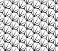 Vector modern seamless geometry pattern weird, black and white abstract Royalty Free Stock Photo