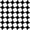 Vector modern seamless geometry pattern weird, black and white abstract Royalty Free Stock Photo