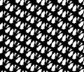 Vector modern seamless geometry pattern weird, black and white abstract Royalty Free Stock Photo