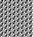 Vector modern seamless geometry pattern weird, black and white abstract Royalty Free Stock Photo