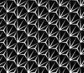 Vector modern seamless geometry pattern weird, black and white abstract Royalty Free Stock Photo