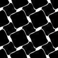 Vector modern seamless geometry pattern weird, black and white abstract Royalty Free Stock Photo