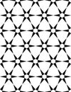 Vector modern seamless sacred geometry pattern, black and white abstract