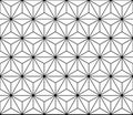 Vector modern seamless sacred geometry pattern, black and white abstract