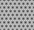 Vector modern seamless sacred geometry pattern flower of life, black and white abstract Royalty Free Stock Photo