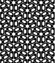 Vector modern seamless sacred geometry pattern trippy , black and white abstract Royalty Free Stock Photo