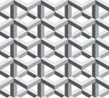 Vector modern seamless sacred geometry pattern trippy , black and white abstract Royalty Free Stock Photo