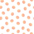 Vector modern simple fruit seamless pattern. Irregular composition of apricot illustration isolated on white background. Design Royalty Free Stock Photo